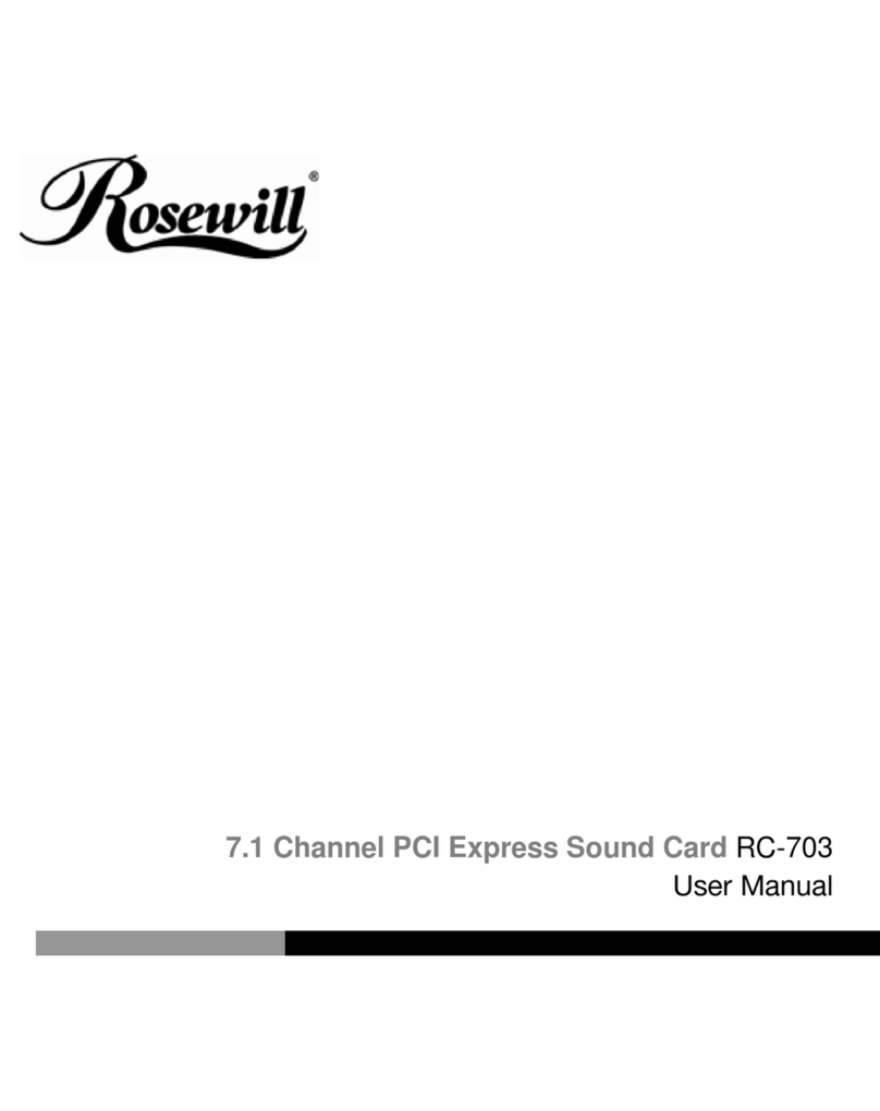 Rosewill RC-703 User manual