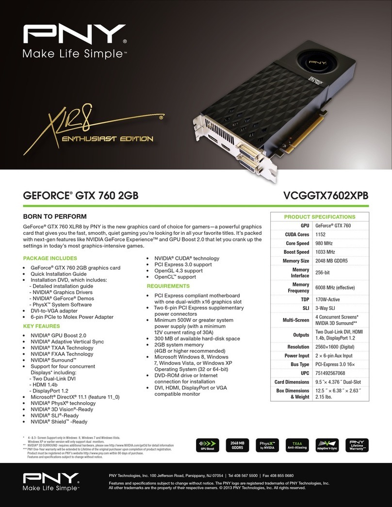 PNY GEFORCE GTX 760 specification