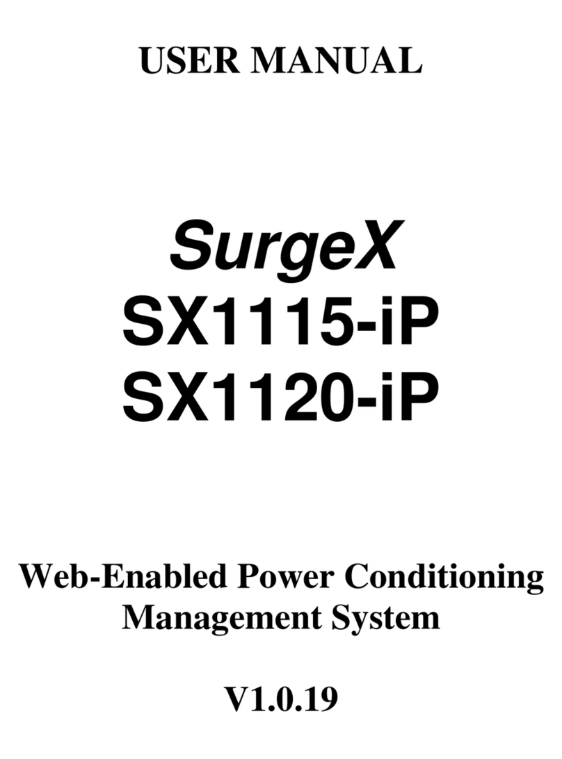 SurgeX iControl SX1115-iP user manual
