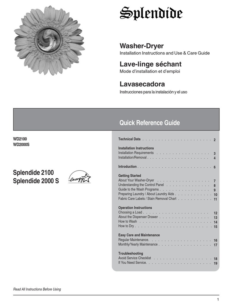 Splendide WD2100 Product information sheet