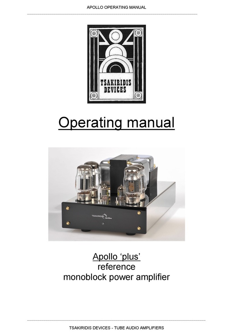 Tsakiridis Devices Apollo 'plus' operating manual