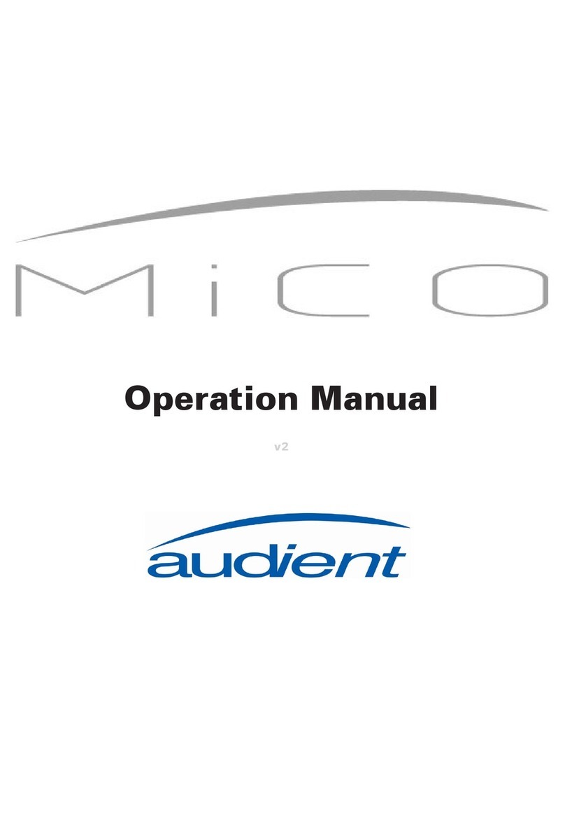 Audient MICO Operation manual Audient MICO Operation manual