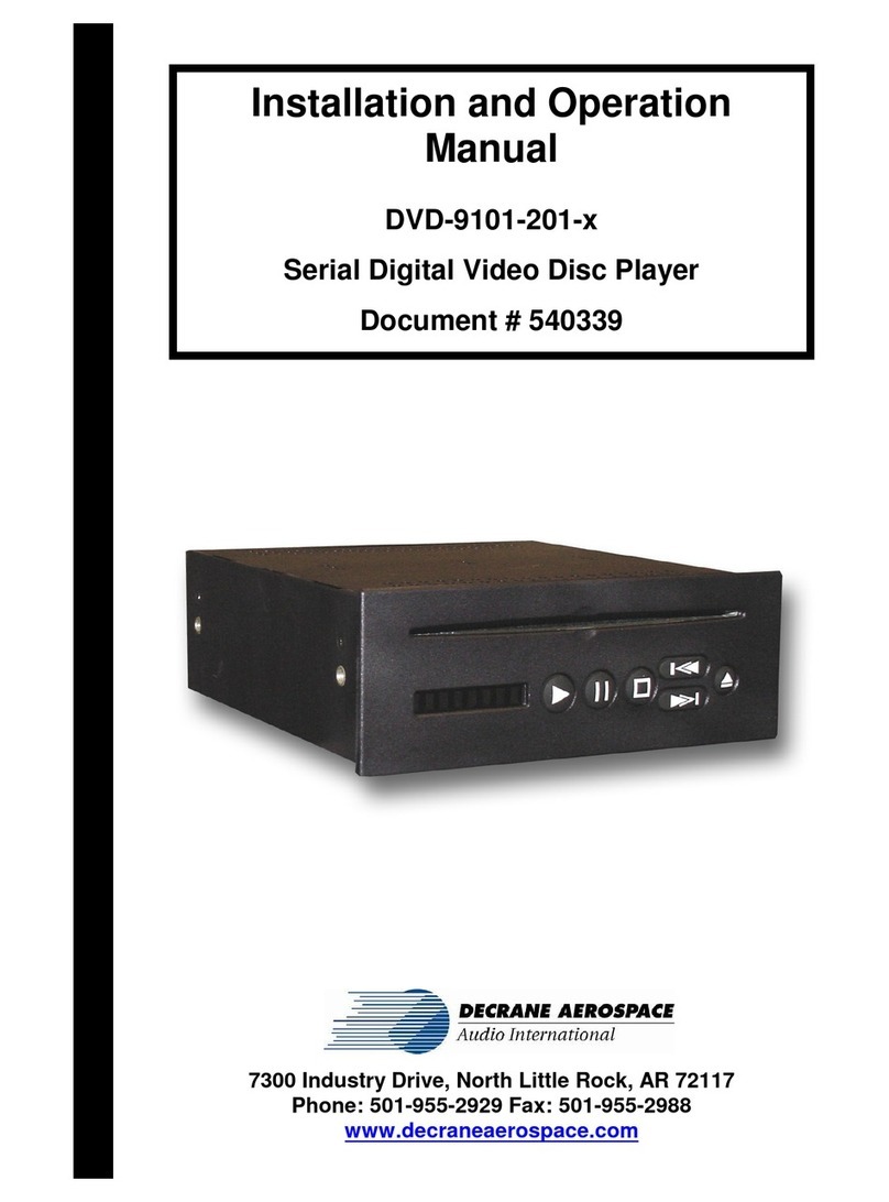 decrane aerospace DVD-9101-201-x Installation and operation manual
