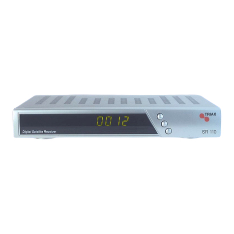 Triax SR 110 User manual Triax SR 110 User manual