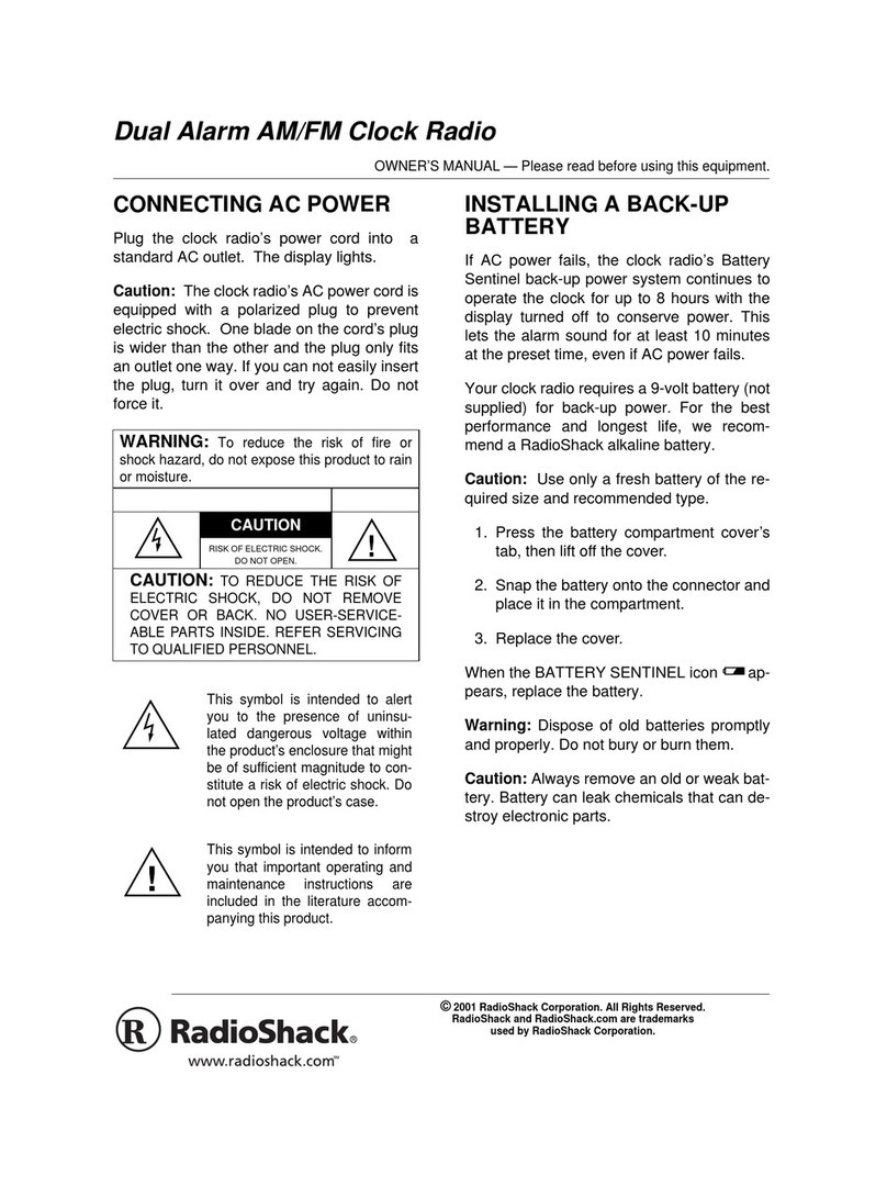 Radio Shack 12-1631 User manual