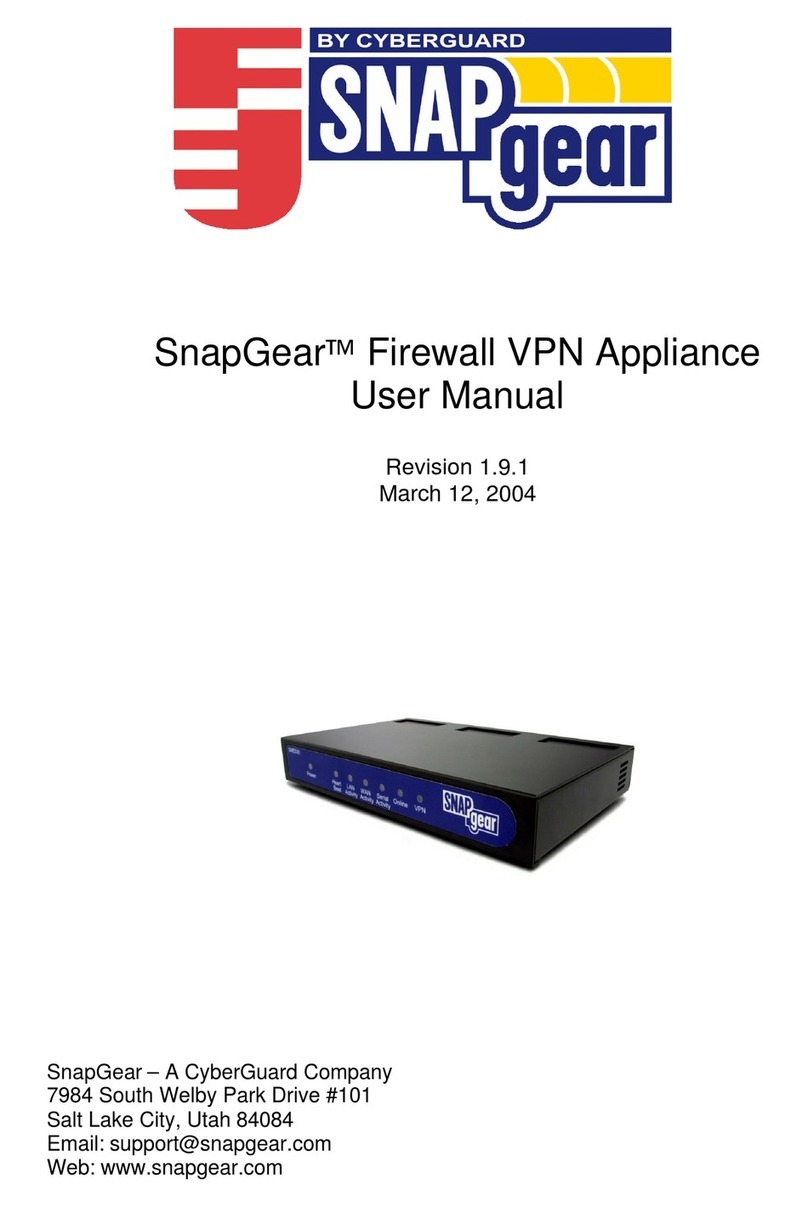 CyberGuard SnapGear user manual CyberGuard SnapGear user manual