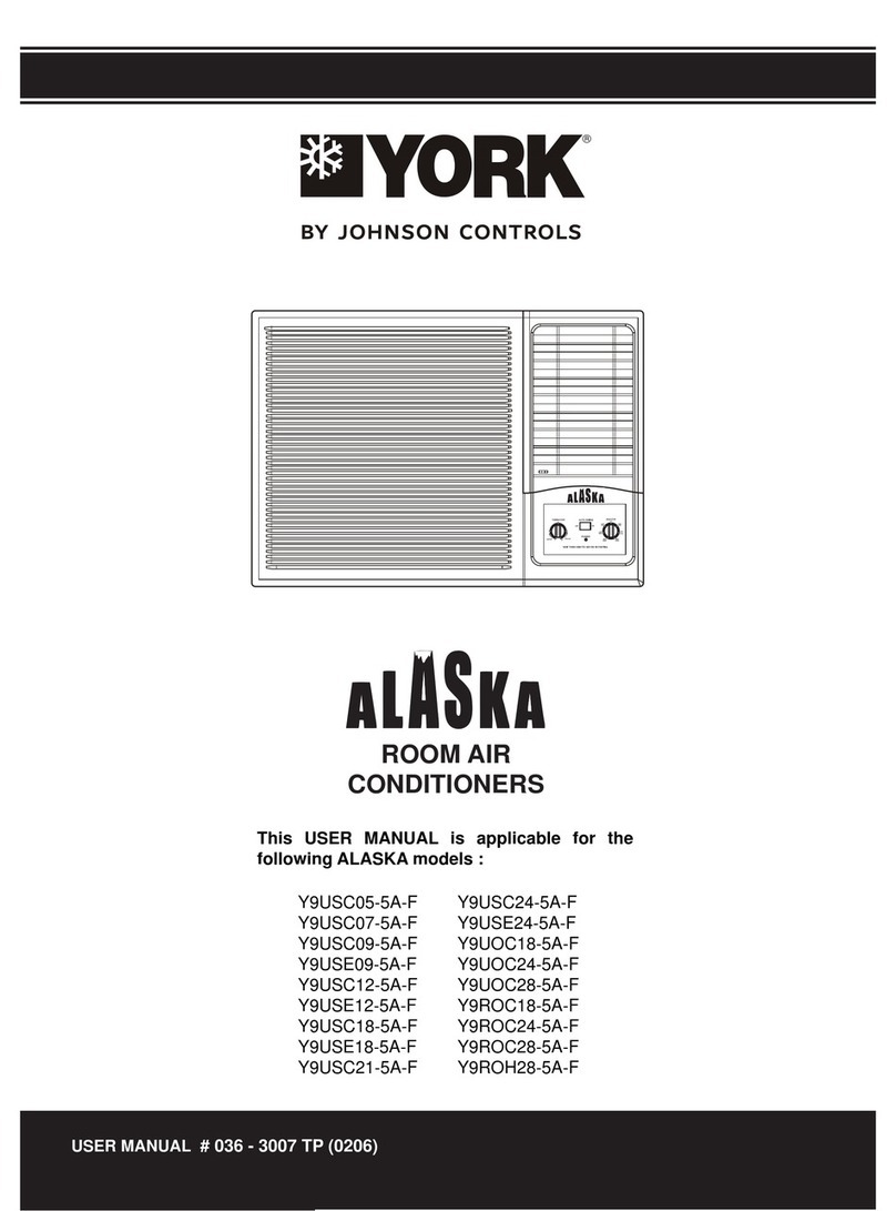 York Alaska Y9USC05-5A-F User manual