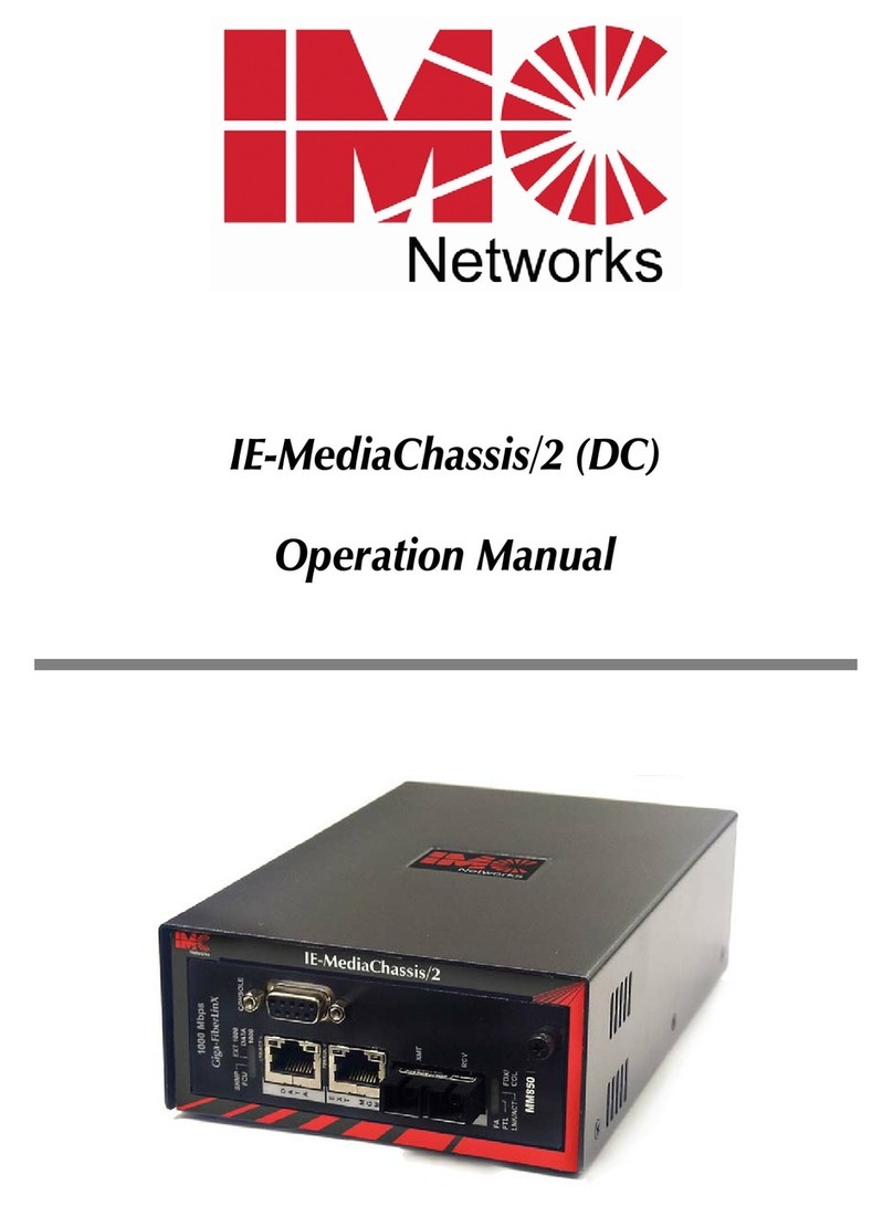 IMC Networks IE-MediaChassis/2-DC User manual