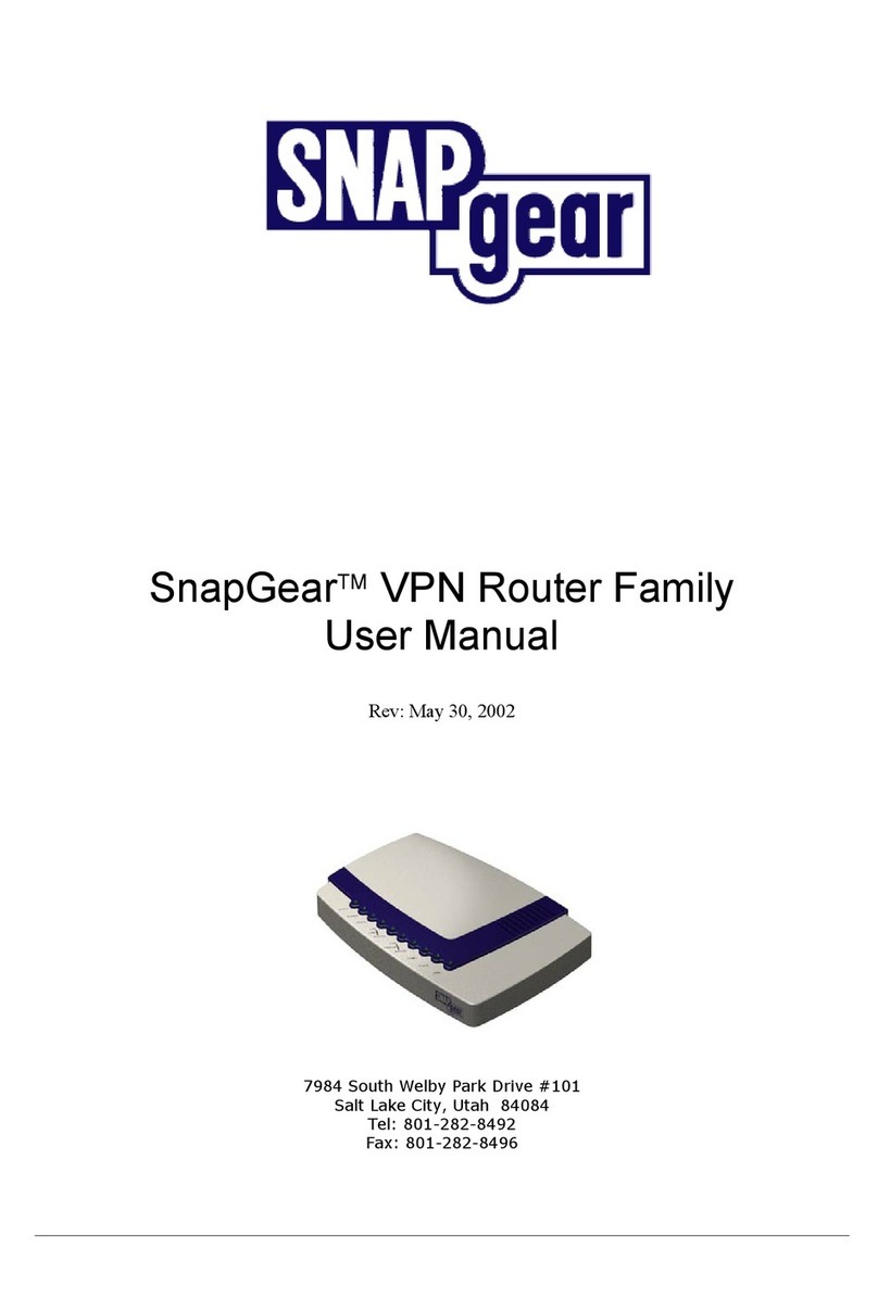 SnapGear VPN Router user manual