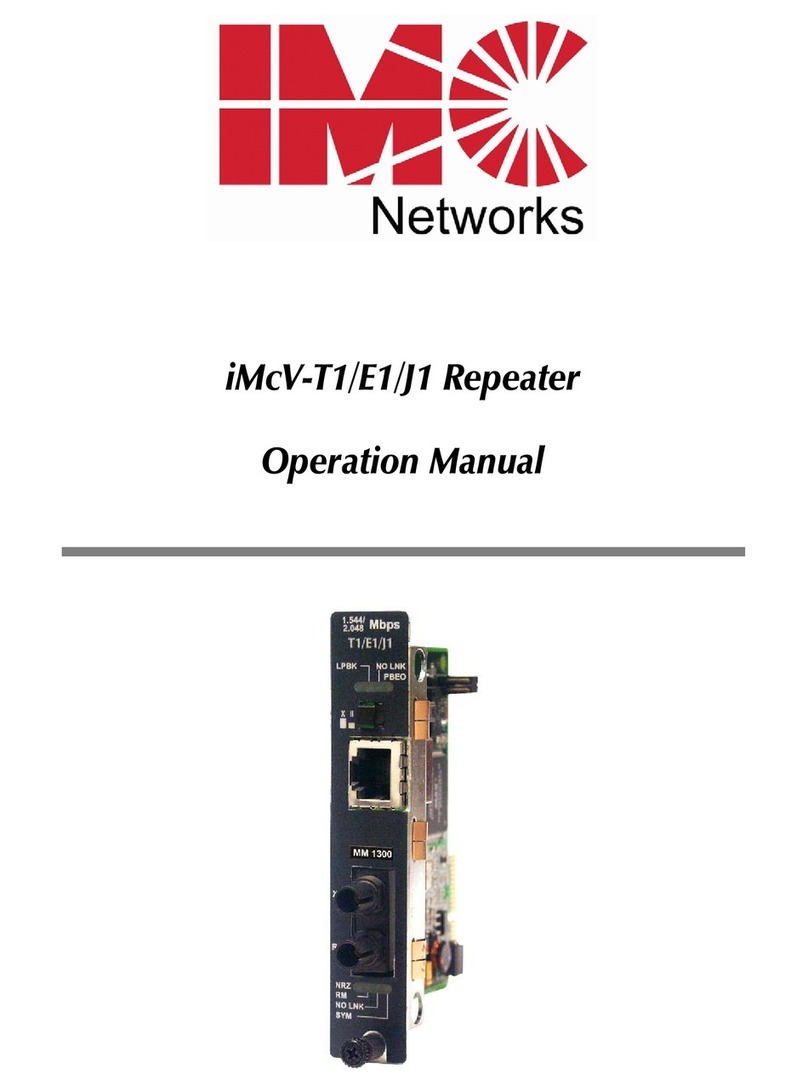 IMC Networks iMcV-T1 Operation manual