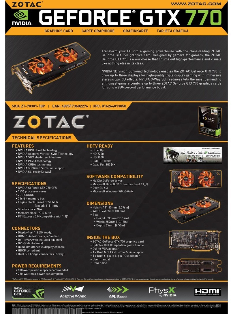 Zotac Geforce Gtx770 Technical specifications