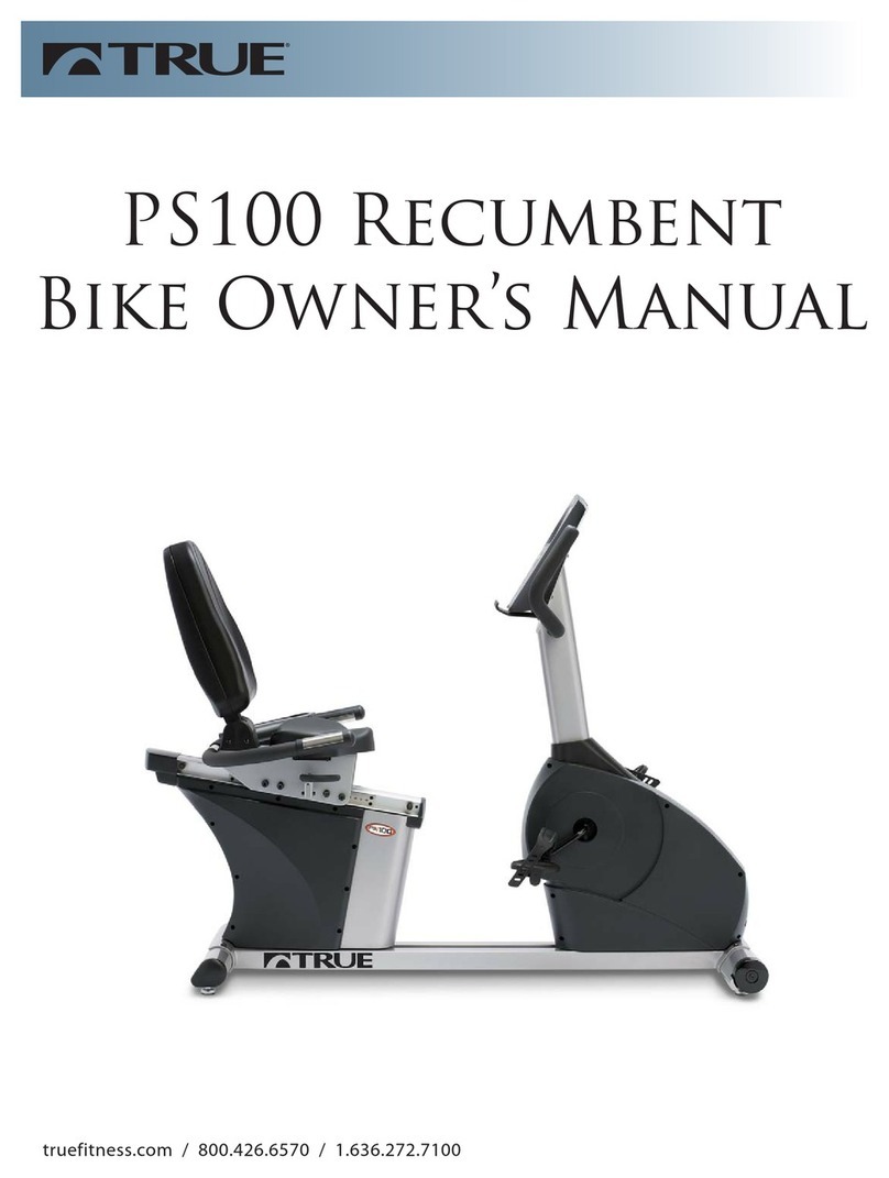 True Fitness PS100 owner's manual
