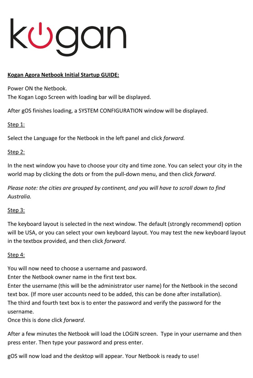 Kogan Agora User guide