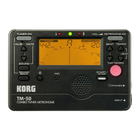 Korg TM-50 owner's manual