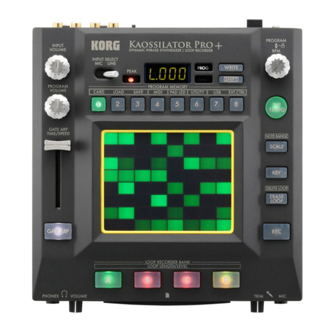 Korg Kaossilator Pro+ User manual