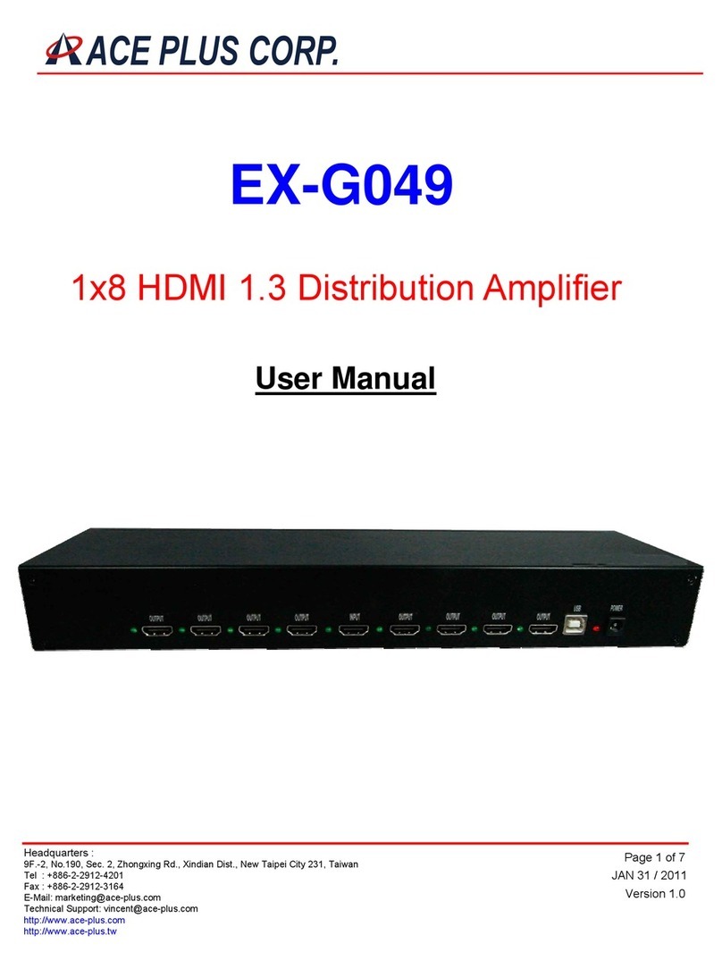Ace Plus EX-G049 user manual