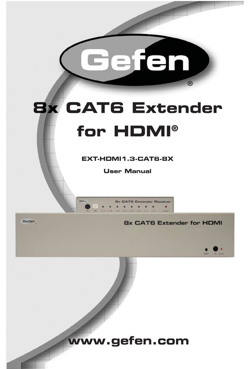 Gefen EXT-HDMI1.3-CAT6-8X user manual Gefen EXT-HDMI1.3-CAT6-8X user manual