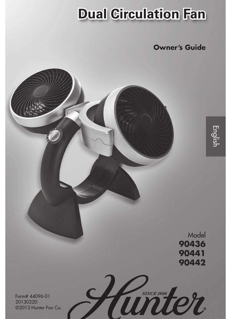 Hunter 90436 User manual