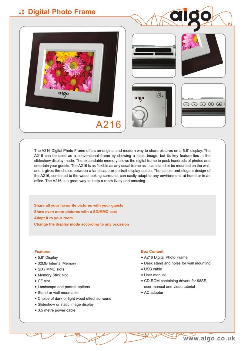 Aigo A216 Specifications