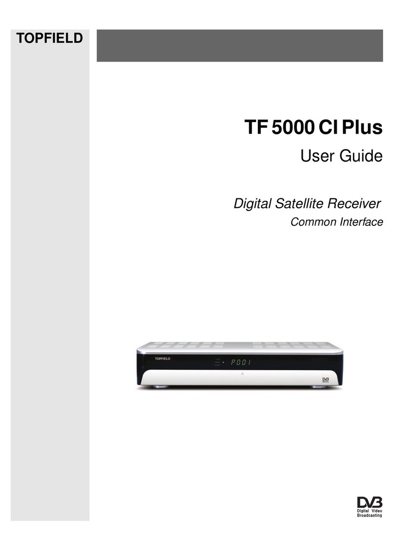 Topfield TF 5000 CI Plus User manual Topfield TF 5000 CI Plus User manual