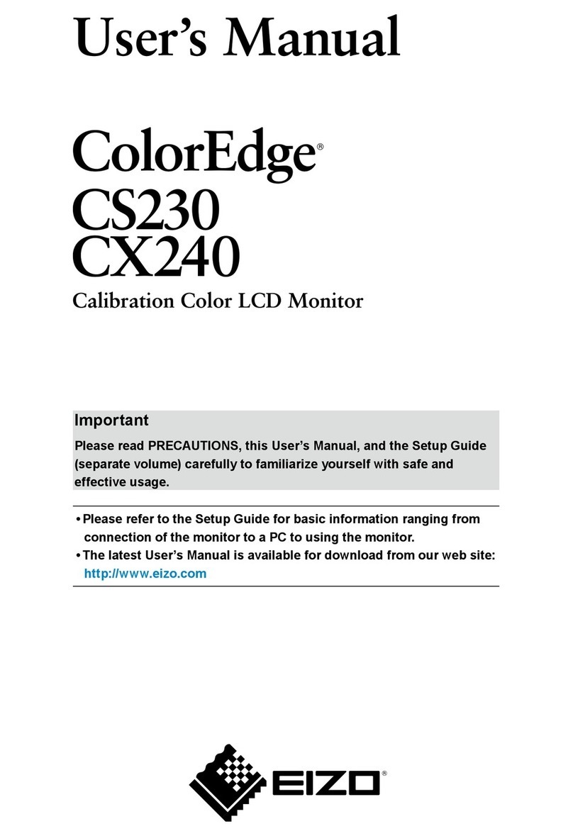 Eizo ColorEdge CS230 User manual Eizo ColorEdge CS230 User manual