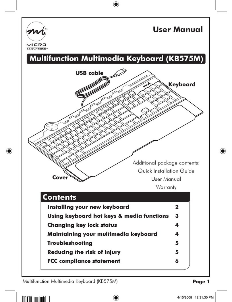 Micro Innovations KB575M user manual