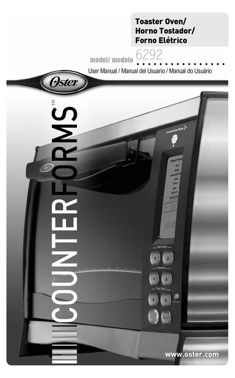 Oster CounterForms 6292 user manual Oster CounterForms 6292 user manual