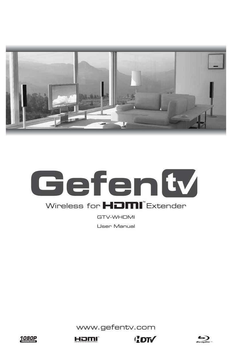 Gefen GTV-WHDMI User manual Gefen GTV-WHDMI User manual