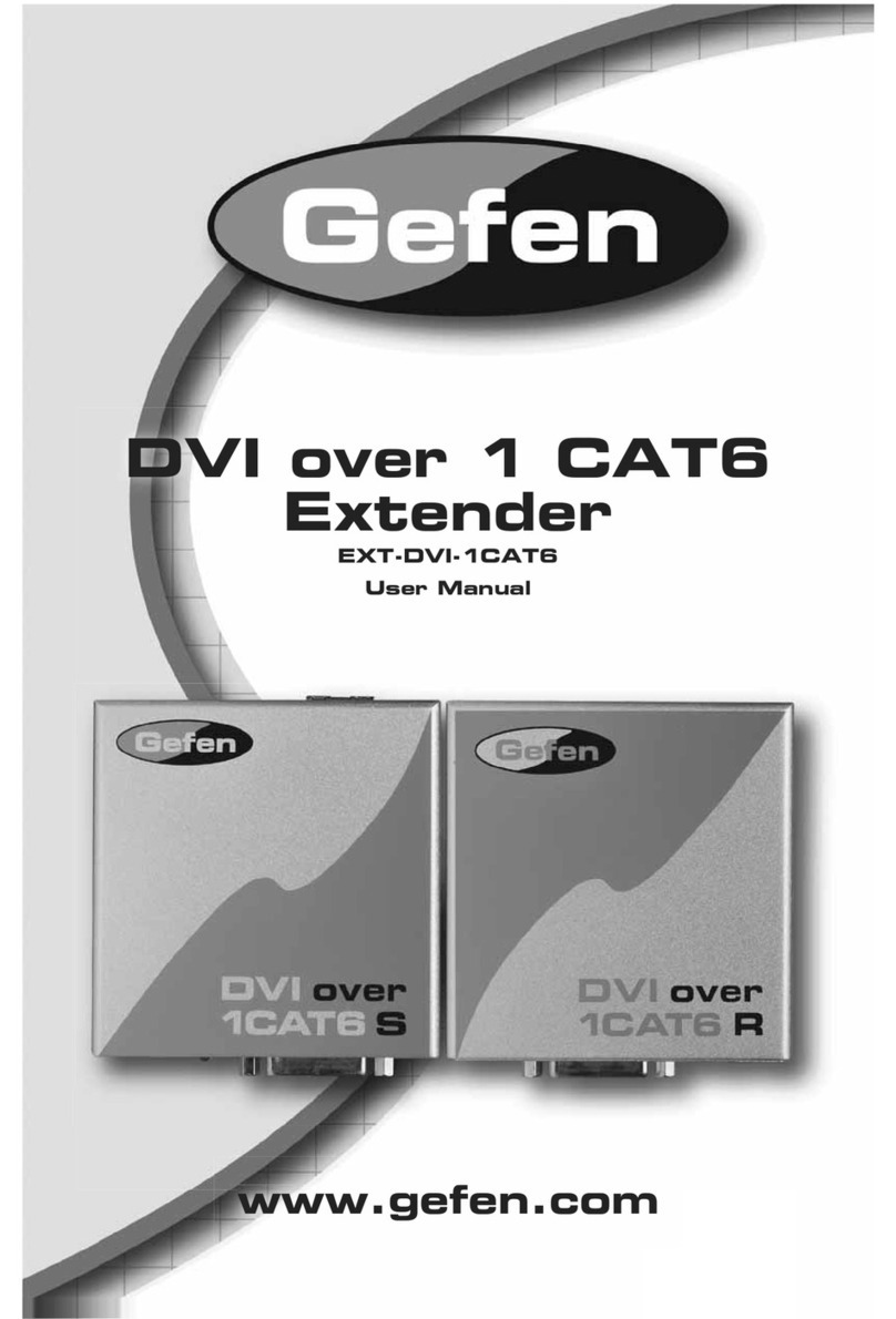 Gefen EXT-DVI-1CAT6 User manual