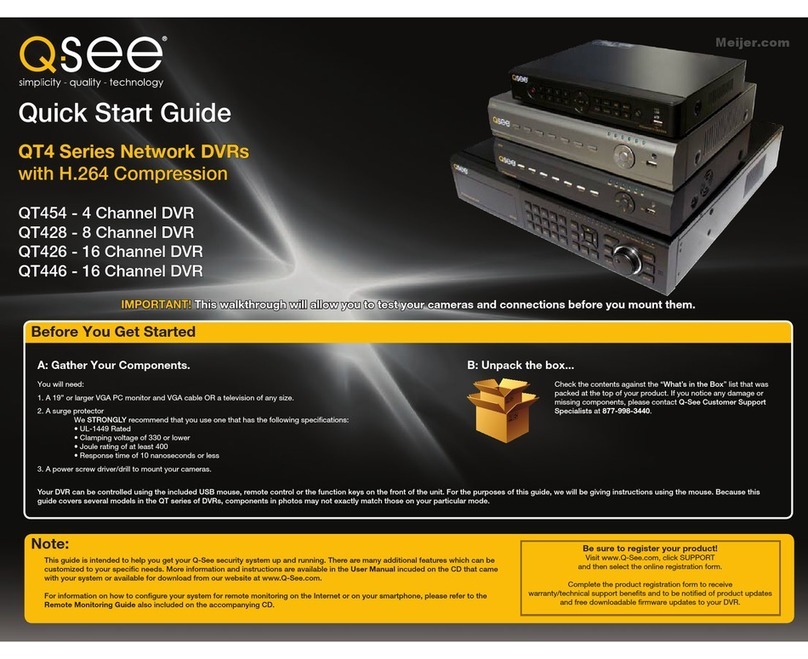 Q-See QT454 User manual Q-See QT454 User manual