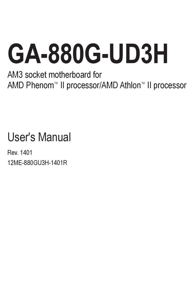 Gigabyte GA-880G-UD3H User manual