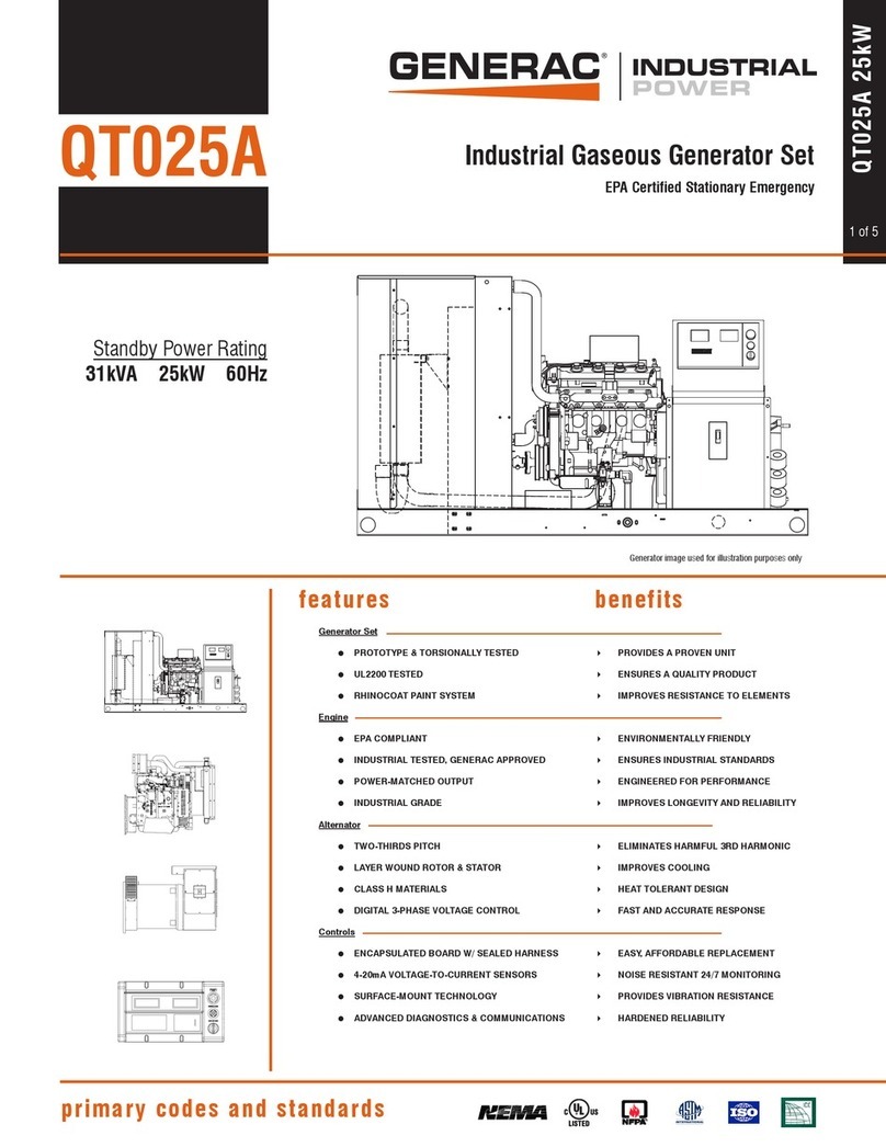 Generac Power Systems QT025A User manual Generac Power Systems QT025A User manual