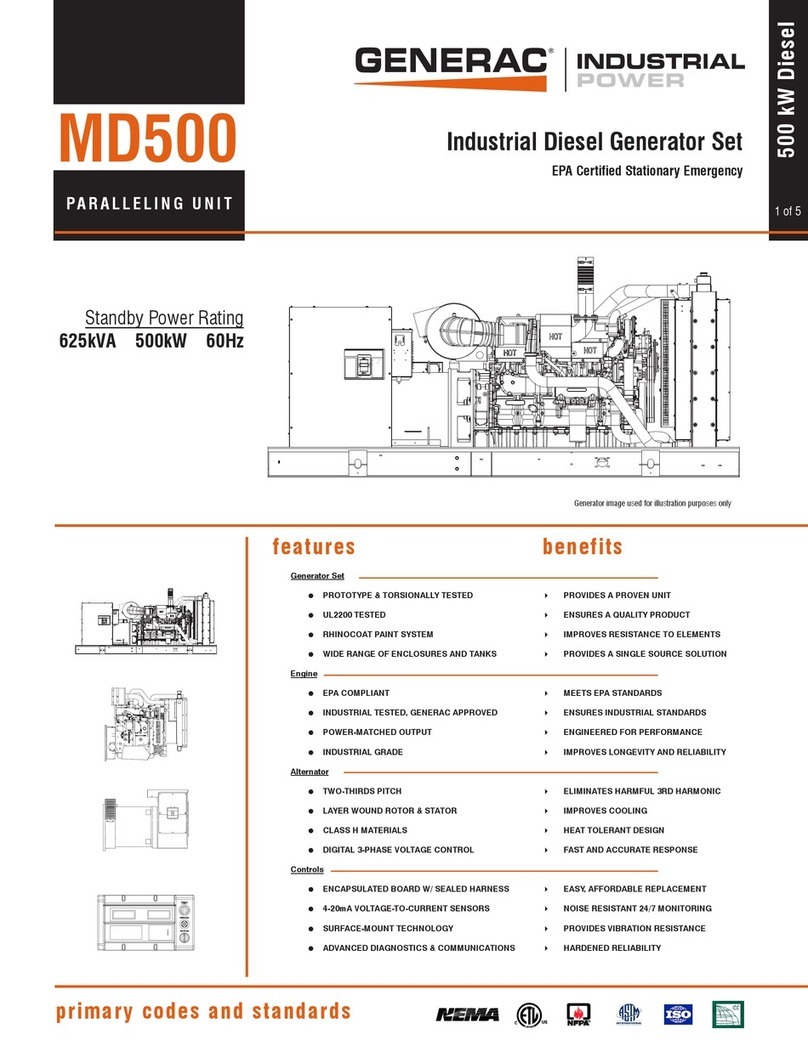 Generac Power Systems MD500 instruction manual