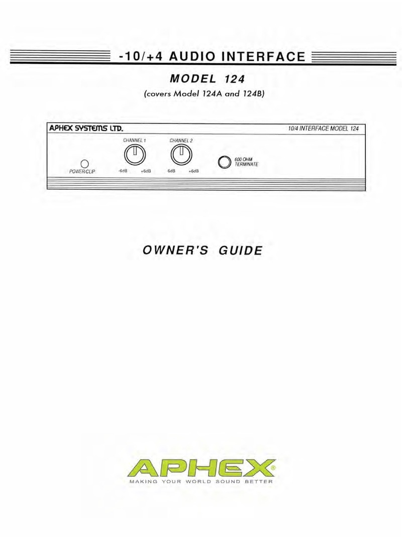 Aphex 124A owner's guide