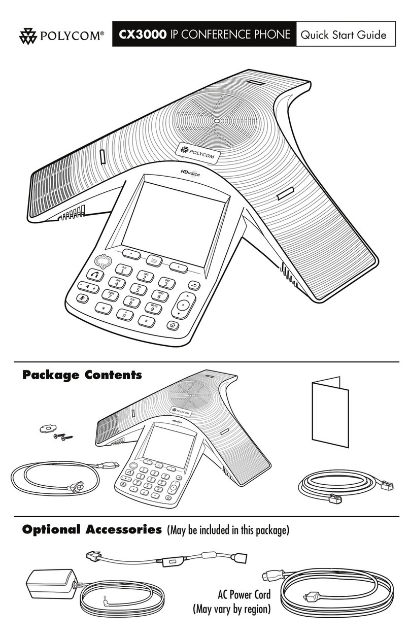Polycom CX3000 User manual