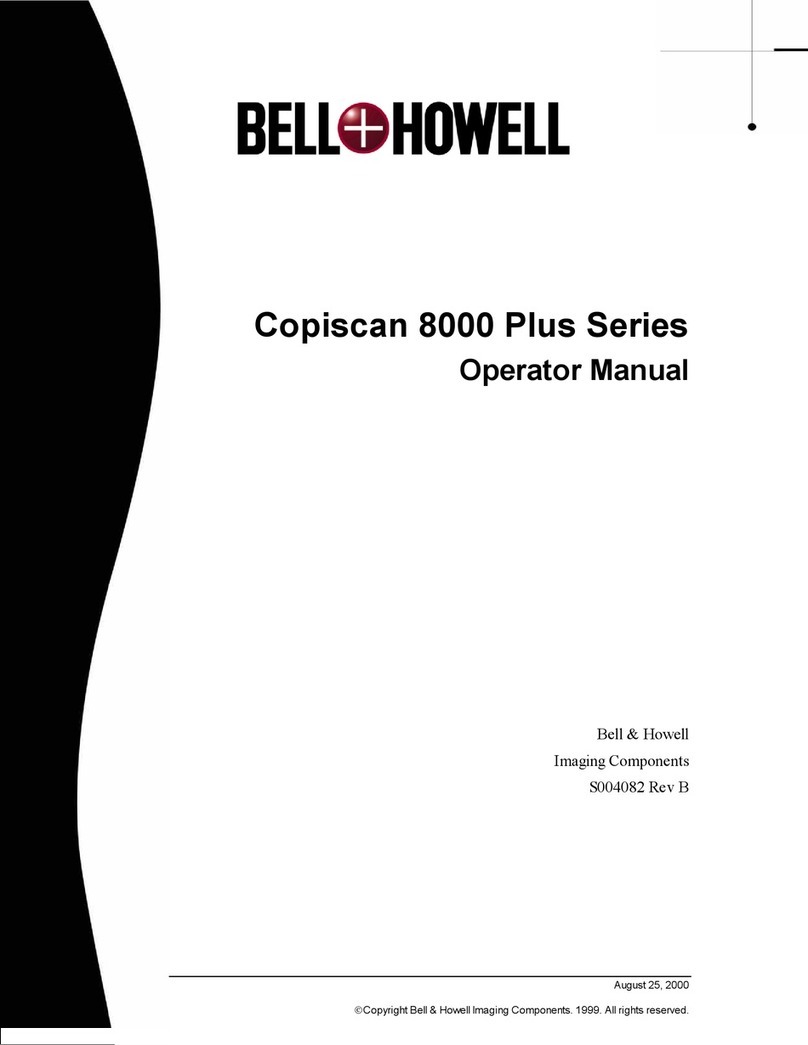 Bell and Howell Copiscan 8000 Plus Series Operator's manual