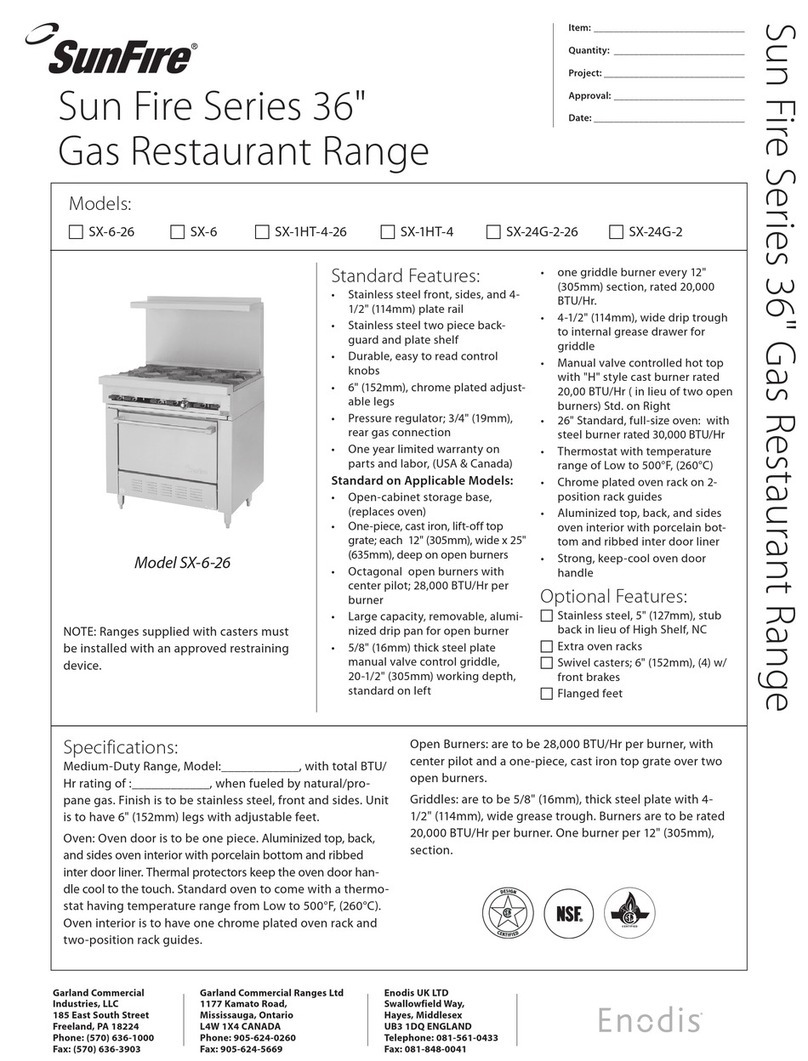 Sunfire SX-6-26 User manual