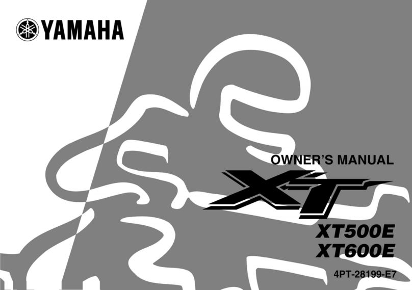 Yamaha XT500E User manual