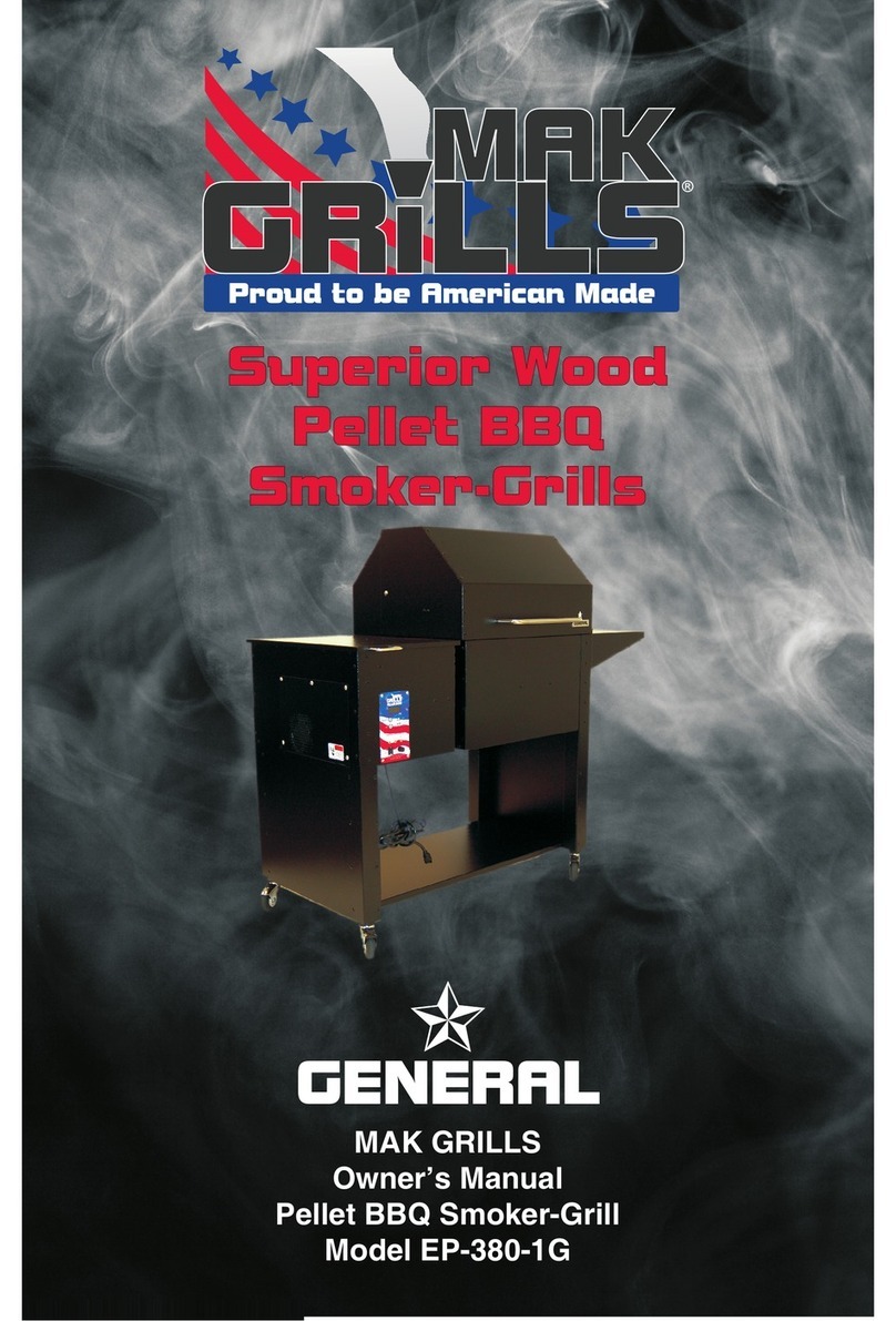 Mak Grills EP-380-1G owner's manual