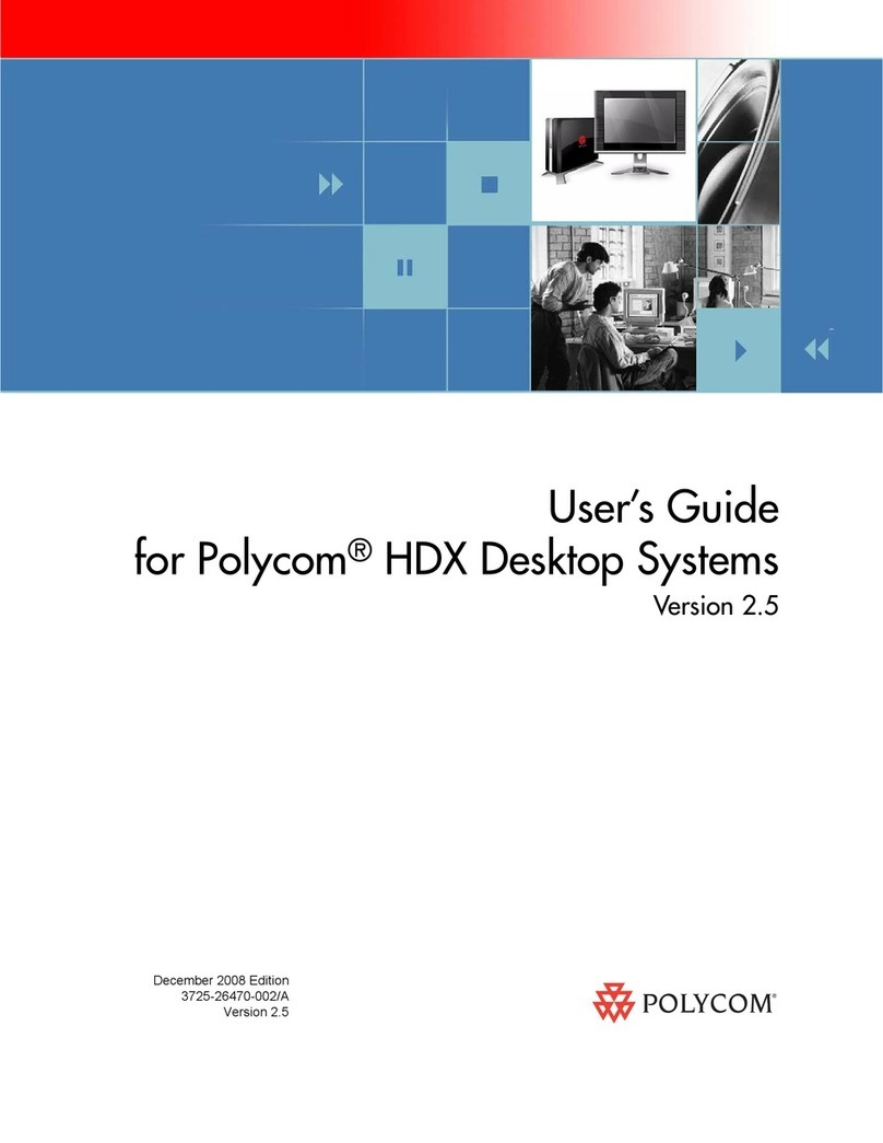 Polycom HDX Desktop Systems User manual