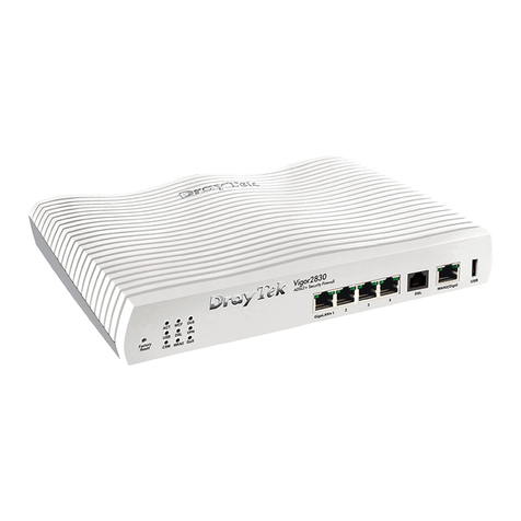 Draytek Vigor2830 Series user guide