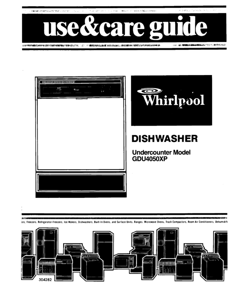 Whirlpool GDU4050XP User manual