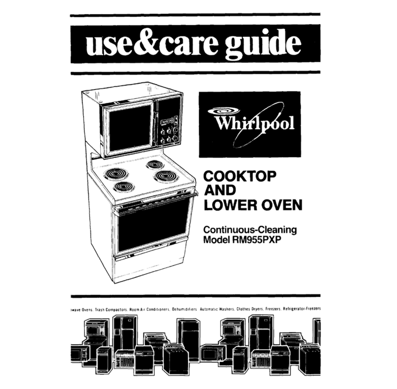 Whirlpool RM955PXP Use & care guide Whirlpool RM955PXP Use & care guide
