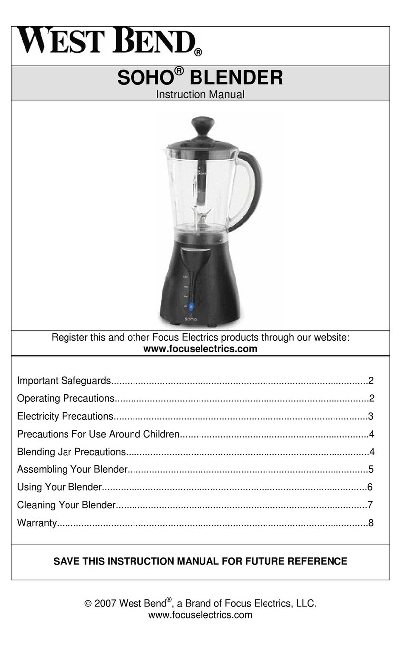 West Bend SOHO User manual
