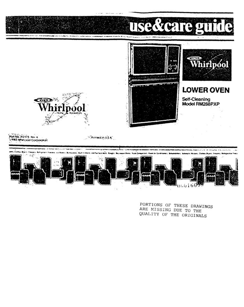 Whirlpool RM288PXP User manual