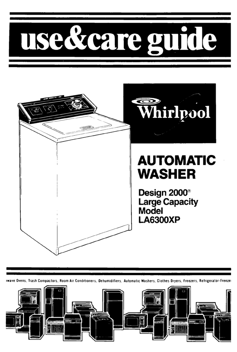Whirlpool LA6300XP Use & care guide