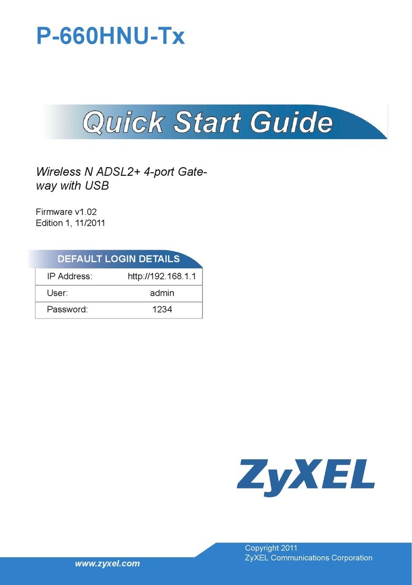 ZyXEL Communications P-660HNU-Tx User manual