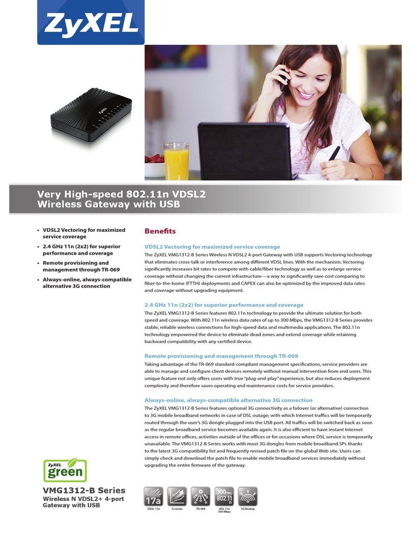 ZyXEL Communications VMG1312-B10A Specifications