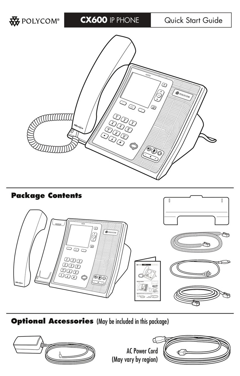 Polycom CX600 User manual Polycom CX600 User manual