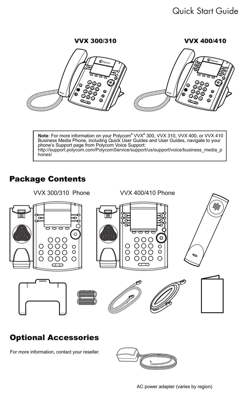 Polycom VVX 400 Series quick start guide